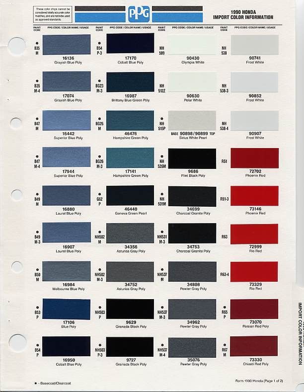 auto paint codes (With images) Paint color codes, Paint code, Car paint colors