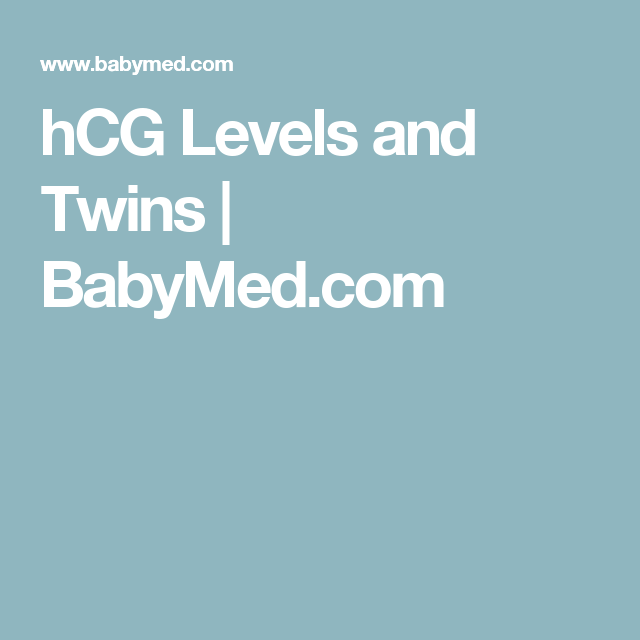 Twin Pregnancy Hcg Levels Chart