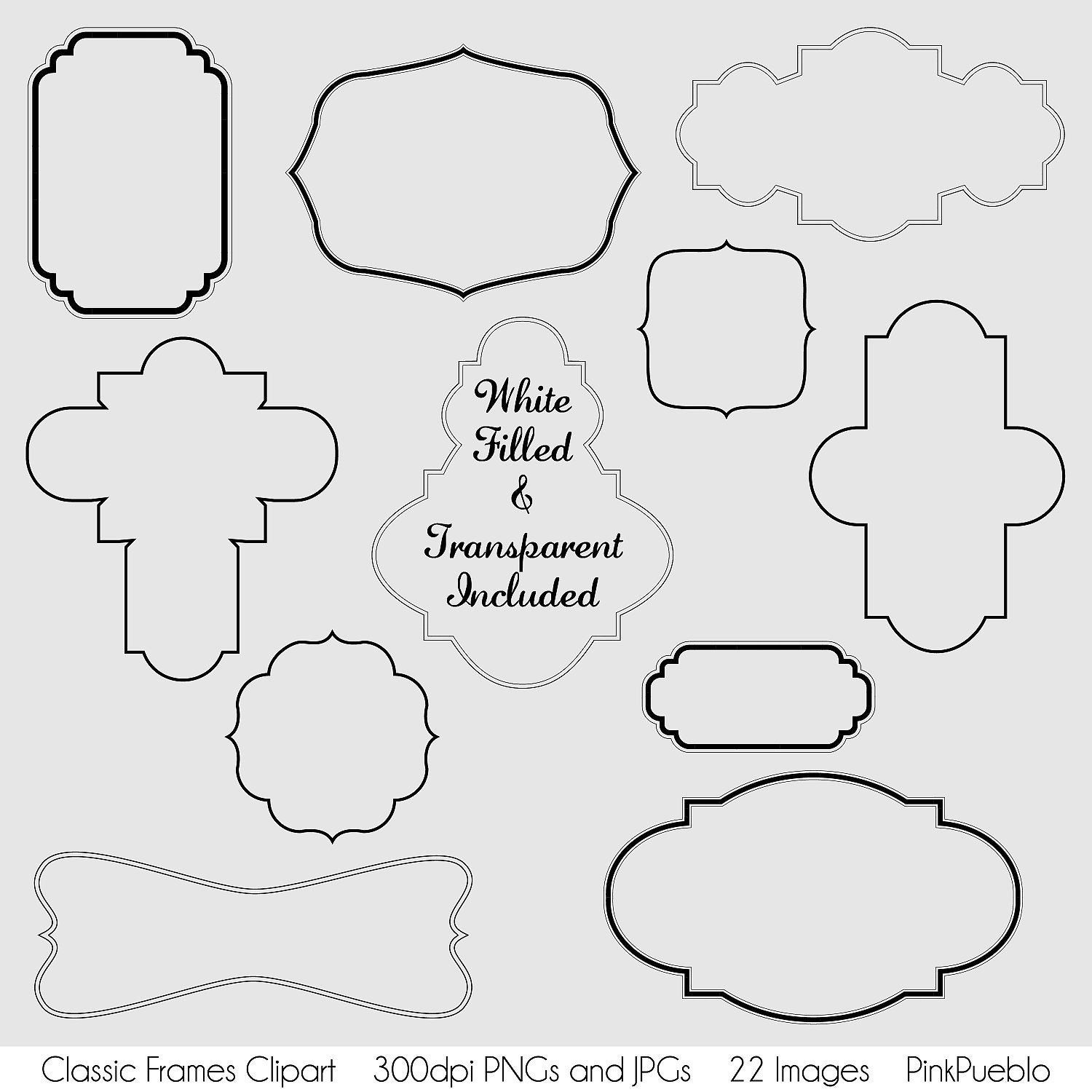 Frame Clipart, Art Clipart, Label Clips, White Backgrounds, Clip Art ...