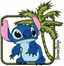 Stitch and Lilo free machine embroidery design | Machine embroidery ...