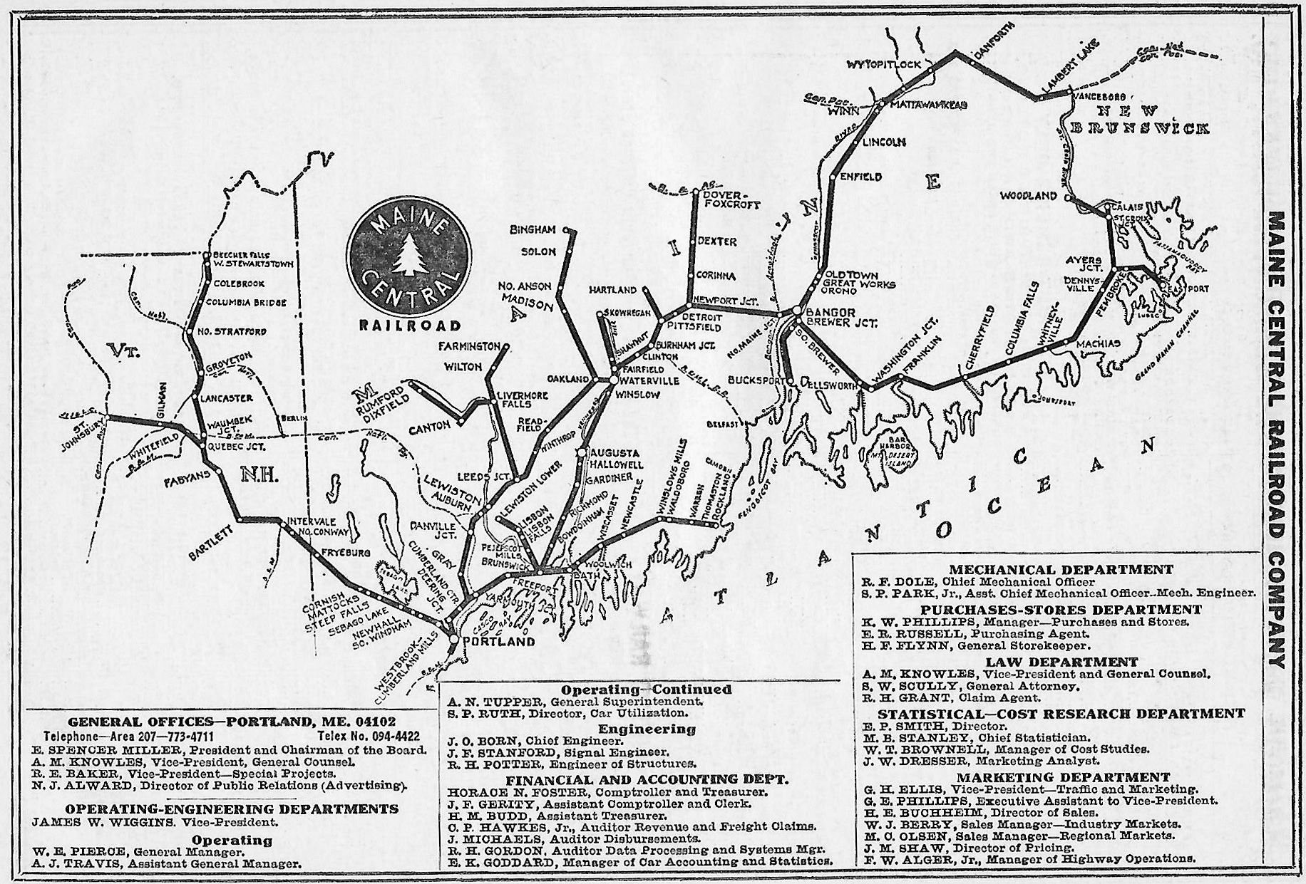 Maine Central Railroad: Map, Photos, History & More | Railroad, Maine ...