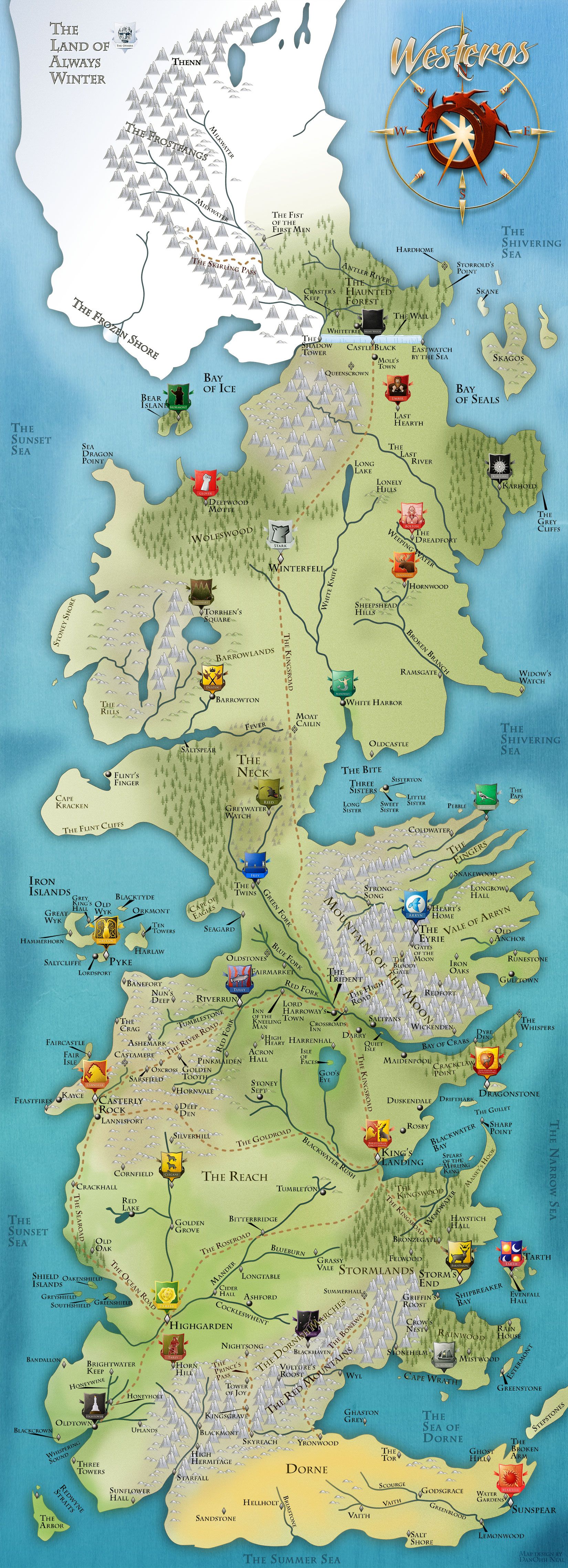 Más tamaños | Westeros Map | Flickr: ¡Intercambio de fotos! Art Game Of ...