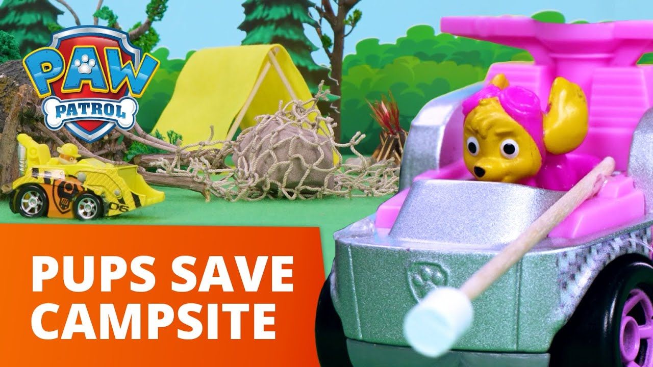 Paw Patrol Pups, Campsite, Save, Camping