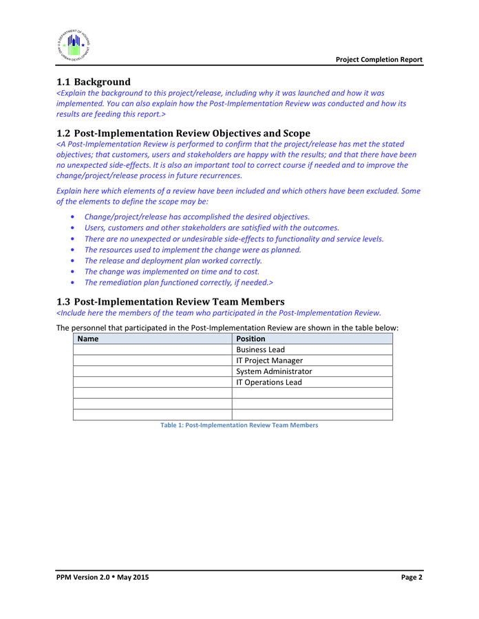 Project Implementation Report Template 1 Professional Templates Report Template Progress Report Template Free Word Document