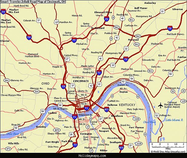 nice Map of Cincinnati Tourist | Map, Amazing maps, Tourist