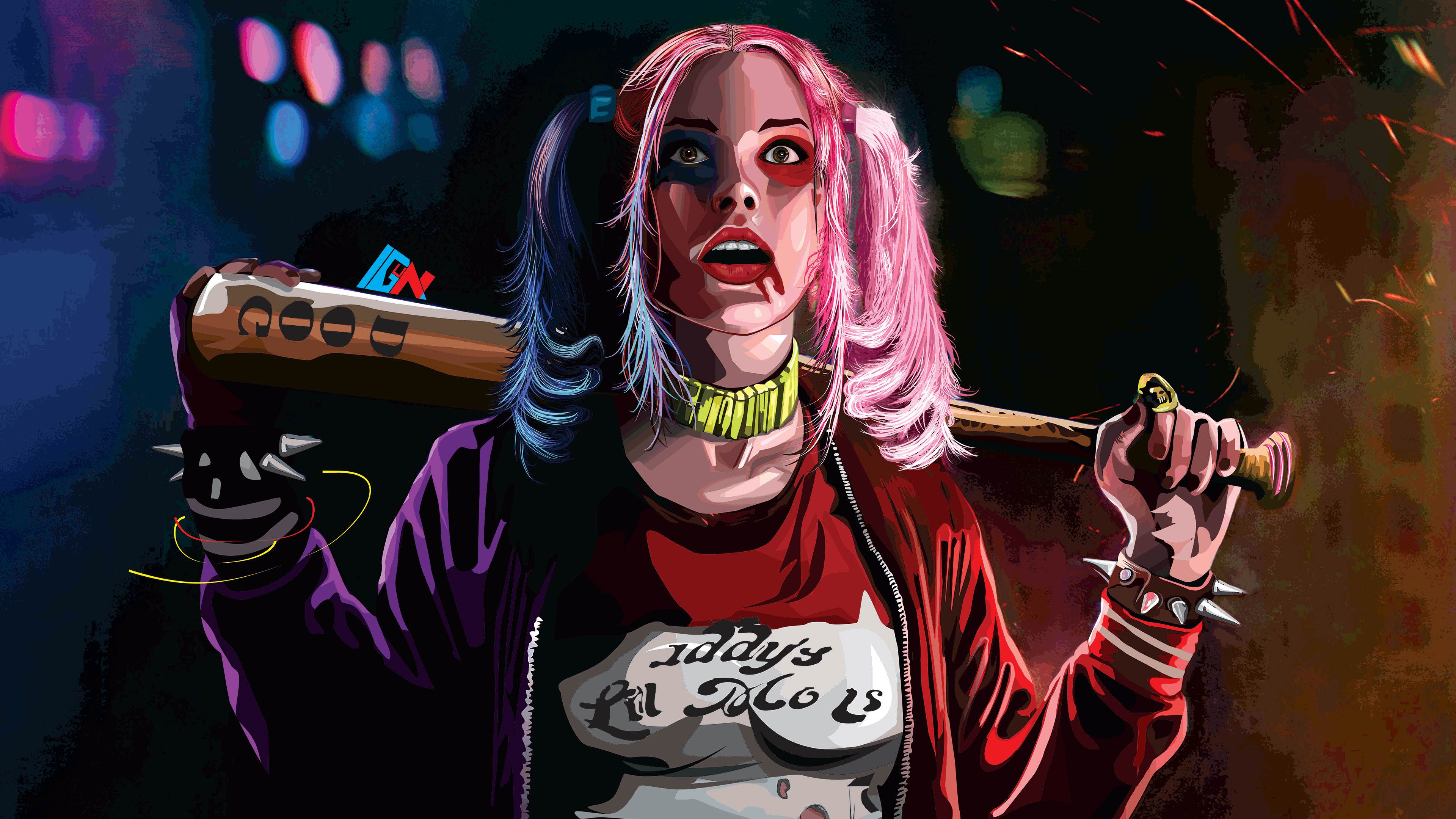 Harley Quinn 4k Artworks superheroes wallpapers, hd-wallpapers, harley ...