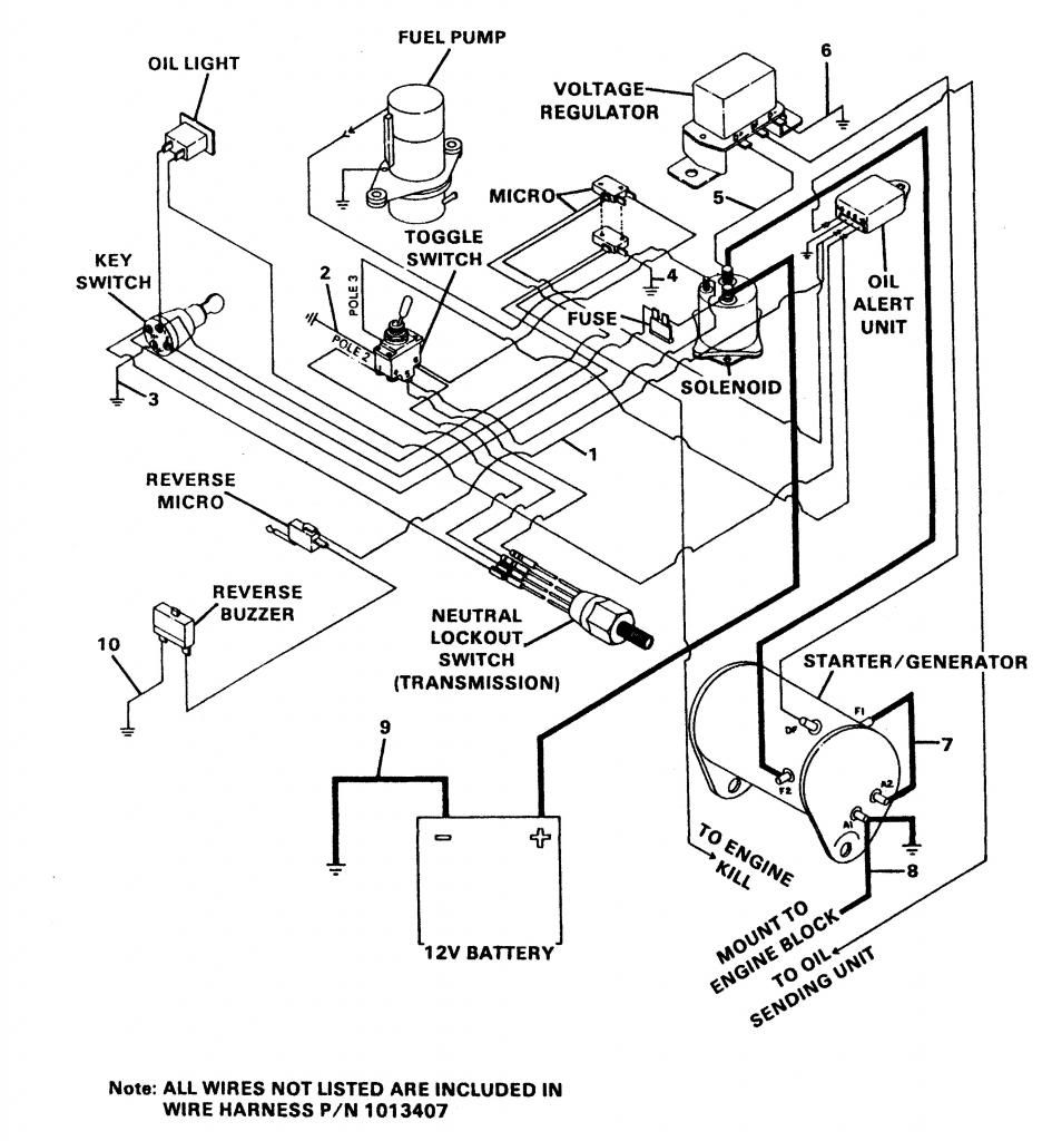 87 Club Car Wiring Diagrams