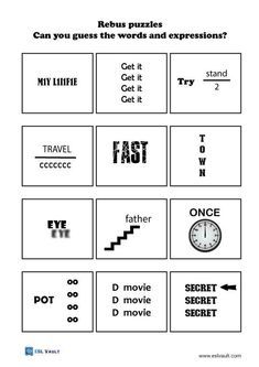 204 free printable rebus puzzles – Artofit