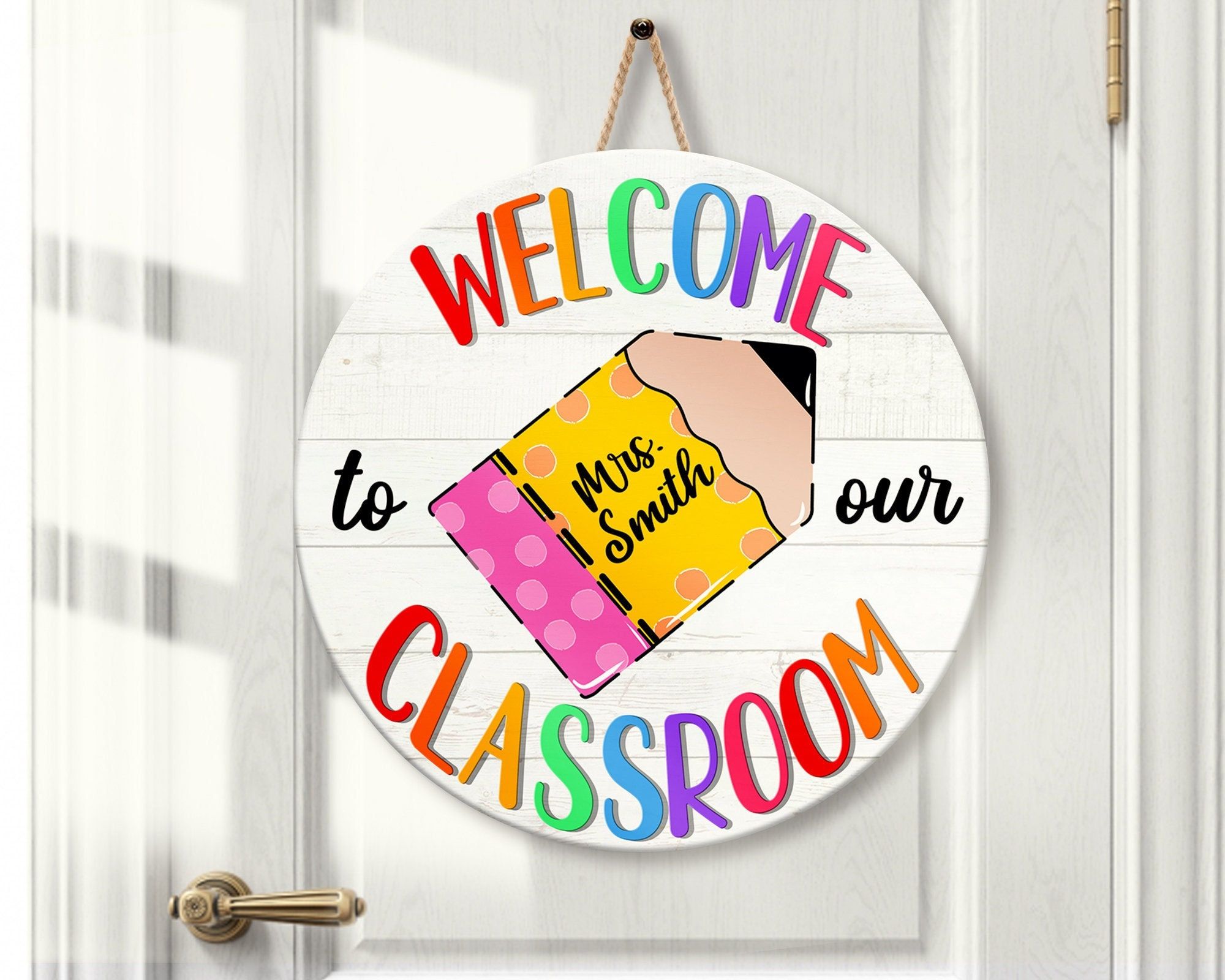 Welcome Sign Classroom, Teacher Welcome Signs, Teacher Door Signs ...