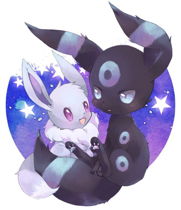 Extremely Cute Shiny Eevee and Umbreon | Coole pokemon, Pokemon umbreon ...