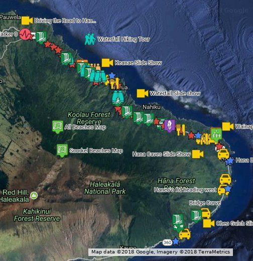 Road To Hana Tour Map