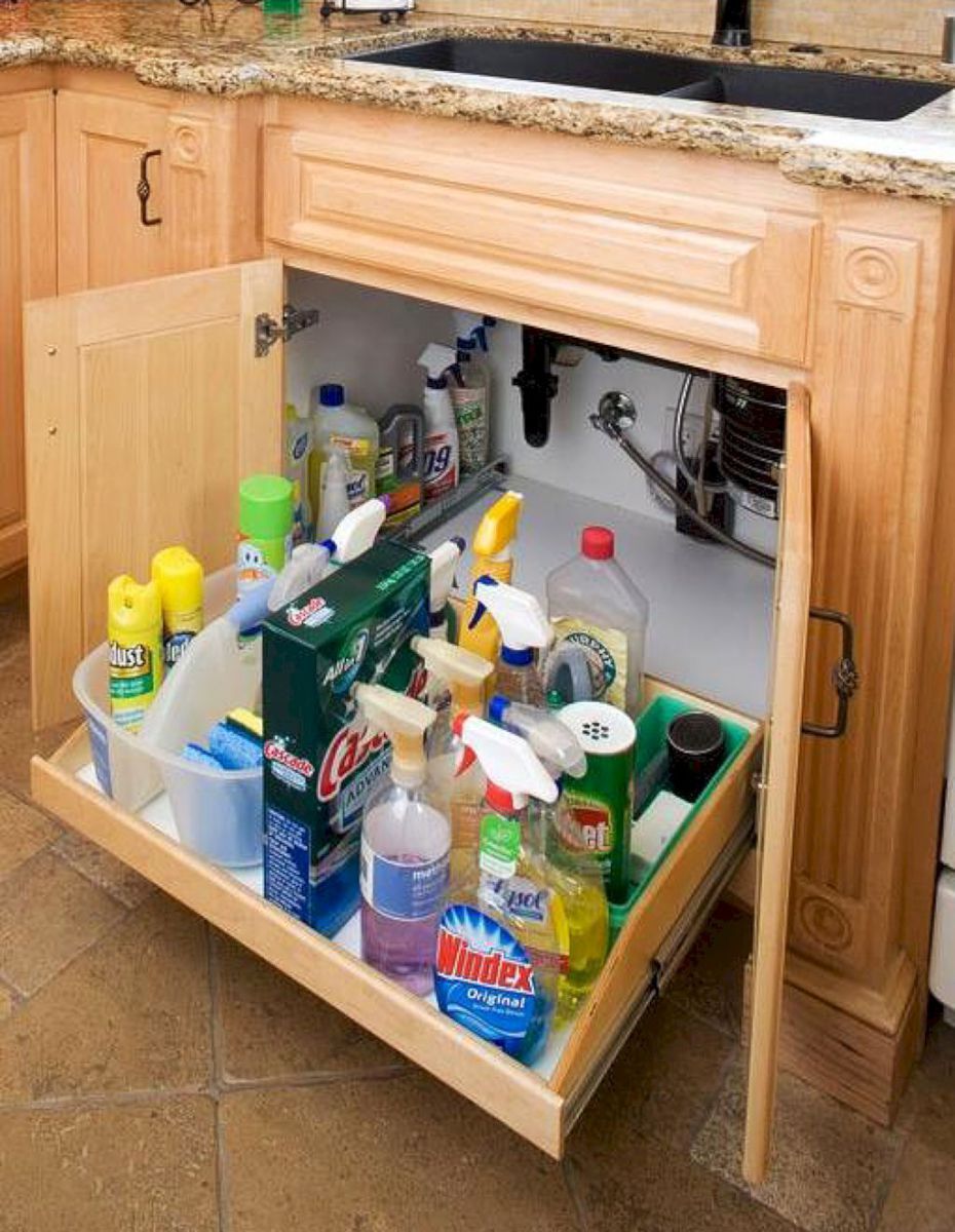 53 Kitchen Cabinet Organization Hack Ideas | Kitchen storage solutions