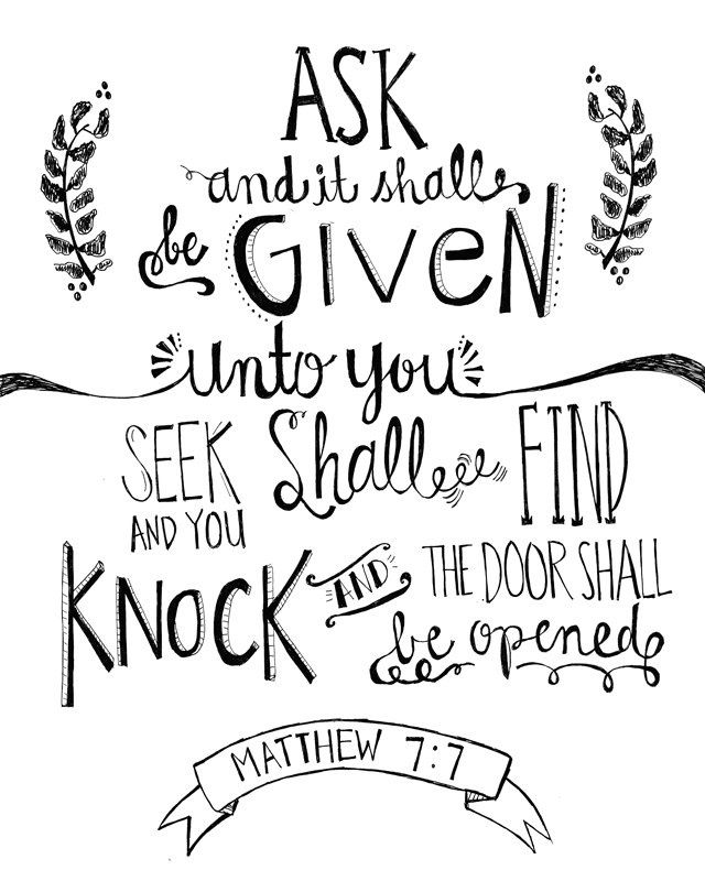 Matthew 7:7 | Bible verse about success, Bible verses, Bible verses quotes