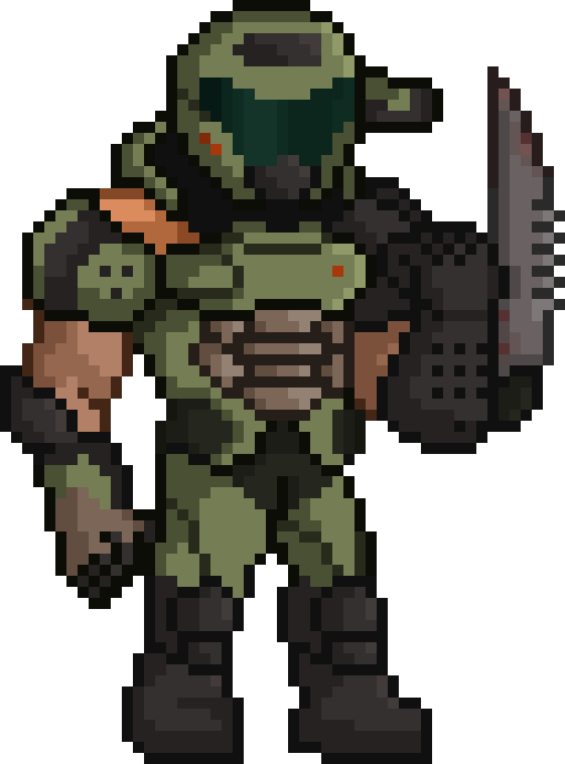 Doom Demons, Doom Game, Goblin, Slayer Meme, Minecraft Pixel Art, Robot ...