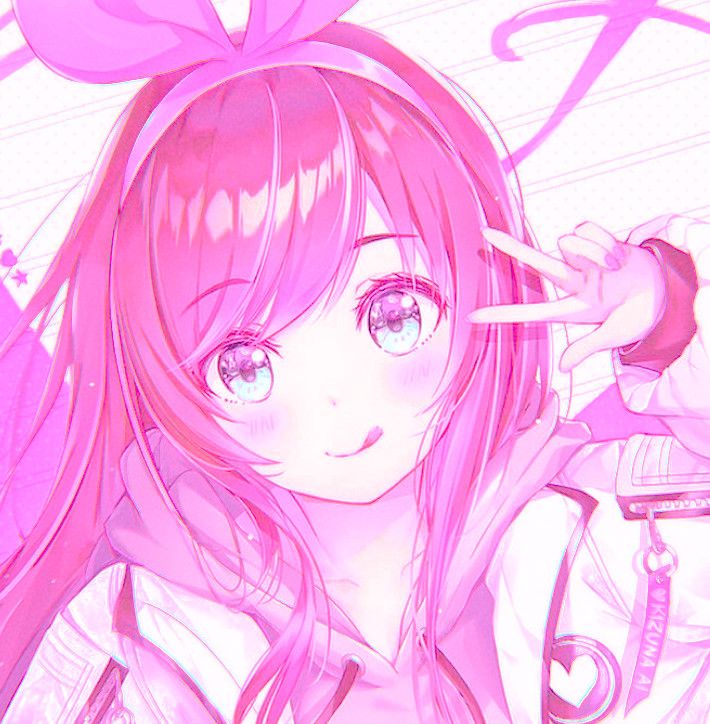 Aesthetic Anime Girl Pfp Pink