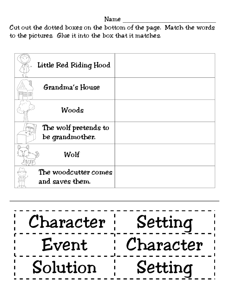 Story Elements Lesson Plan 1st Grade