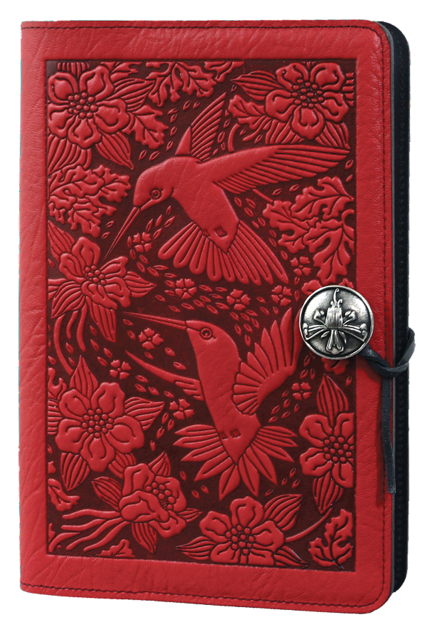 Large Leather Notebook Cover Hummingbird | 3 Colors Leather Notebook ...