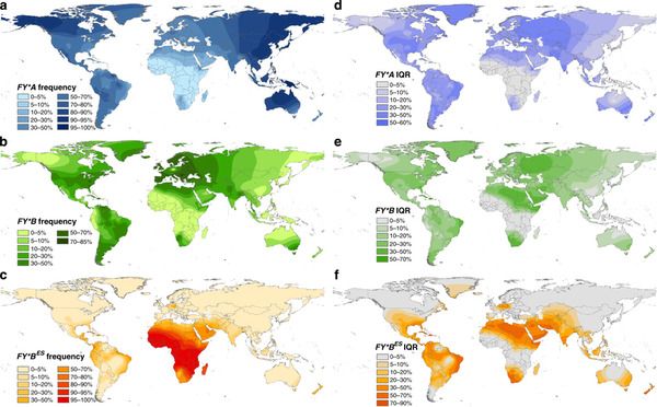 Blood Type History Map