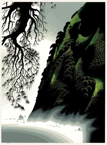 Eyvind Earle - Little Big Sur Illustrations, Illustration Art ...