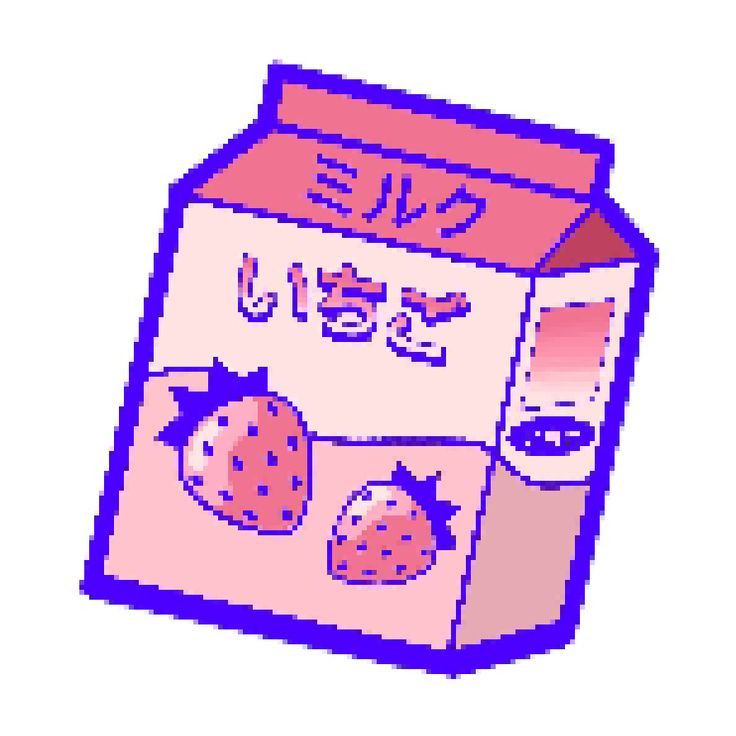 Japanese Strawberry milk pixel art | Pixel art, Rubiks cube, Pixel