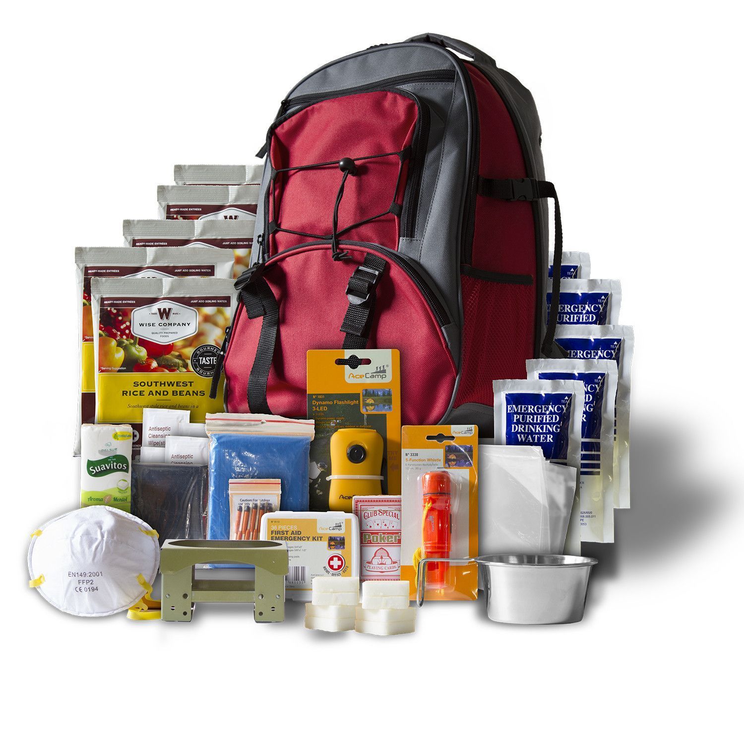 5 Day Survival Back Pack Survival First Aid Kit, Emergency Survival Kit ...