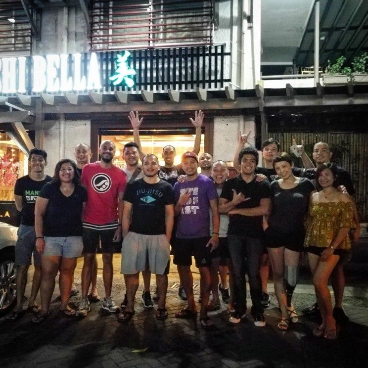 Post training dinner at Sushi Bella Poblacion Makati | Jiu jitsu, Mma ...