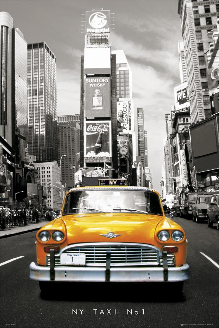 Yellow Cab Nyc Ladyluxurydesigns Nova York Poster Gravuras Para Quadros Quadros Retro