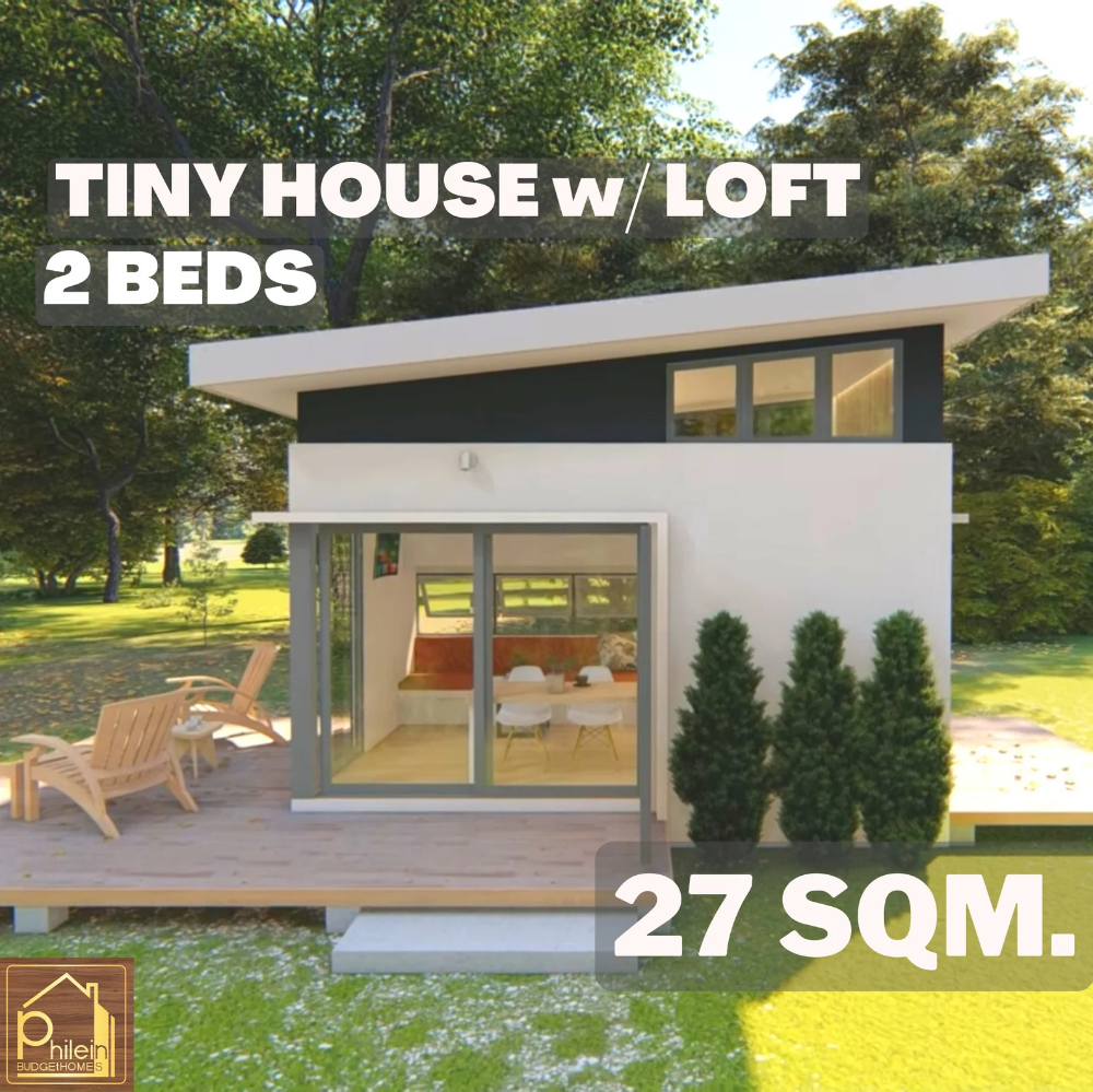 Modern Tiny House Plan with Loft Bedroom 25 Sqm. Basic Floor Plan, With ...