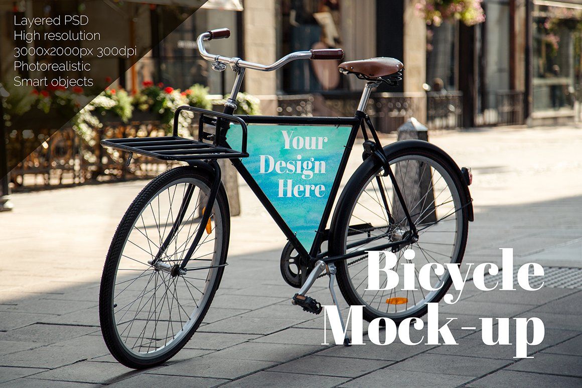 Download Bicycle Mock Up Mockup Free Psd Mockup Photorealistic Mockups