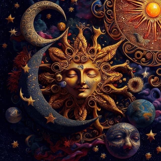 Pin by Meredith Seidl on Fantasy & Whimsy | Sun art, Celestial art ...