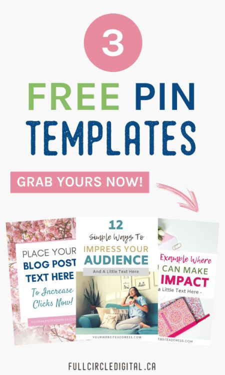 Free Pinterest Pin Templates - Easy to Customize in Canva | Social ...