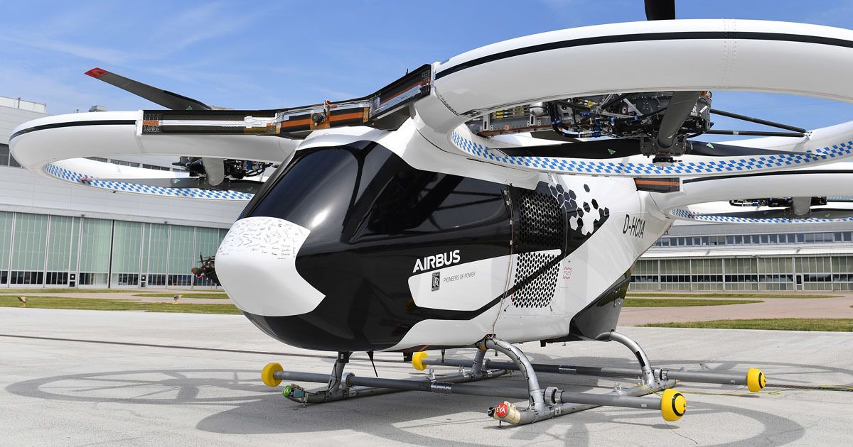 Airbus Futuristic Flying Taxi Just Took Its First Public Flight ...