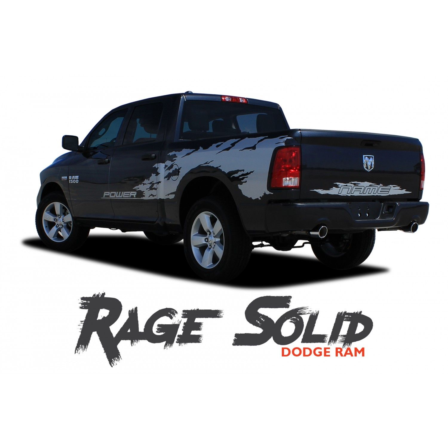 Dodge Ram RAGE Power Wagon Decals Bed Striping Tailgate Decals Vinyl ...