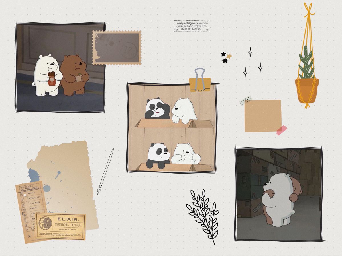 We bare bears aesthetic desktop wallpaper | Cute desktop wallpaper ...