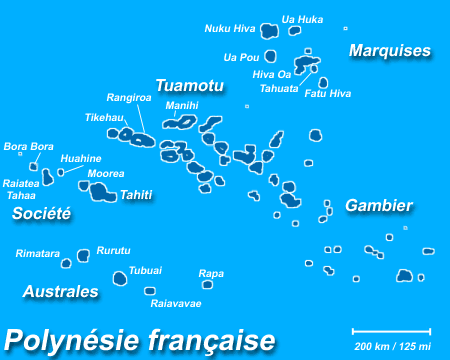 polynésie carte