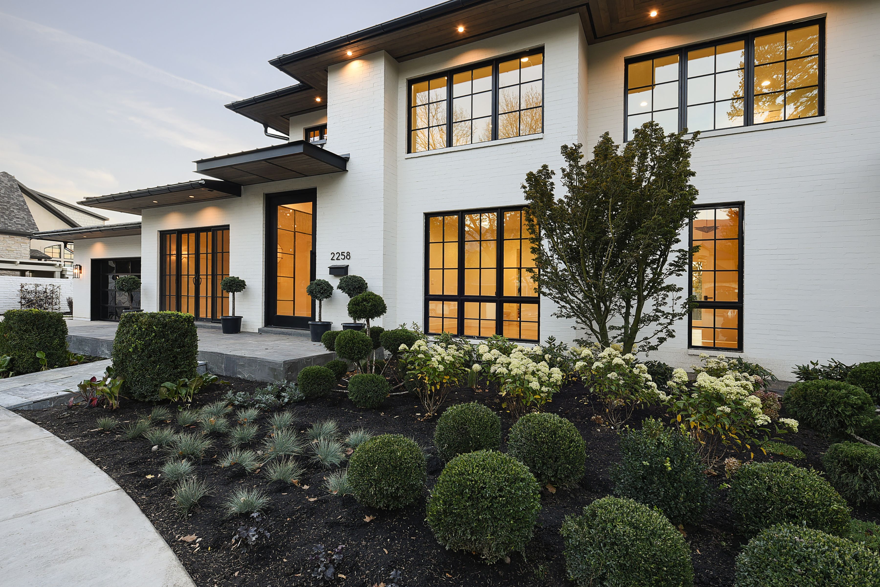 contrast modern exterior White exterior houses, House paint exterior