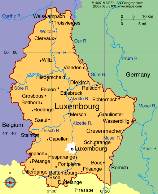 Luxembourg On Map Of Europe – The World Map