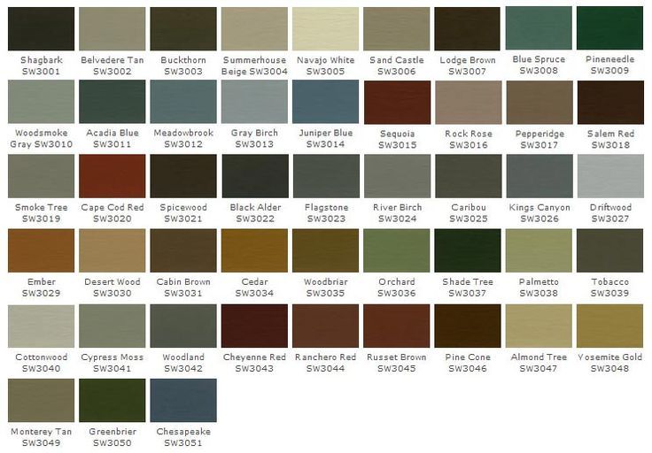 Sherwin Williams Superdeck Solid Stain Color Chart