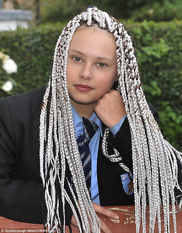 Father S Fury After His 13 Year Old Daughter Was Sent Home From School For Having 140 Waist Length Bright White Dreadlocks Dreadlocks Girl Waist Length