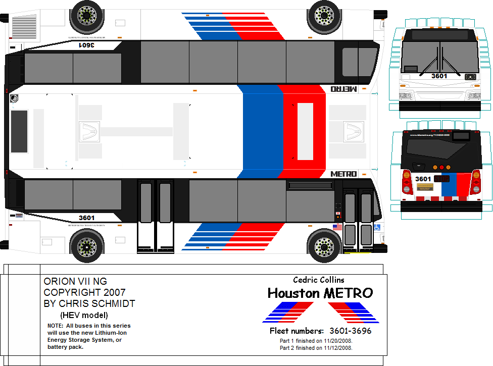 Printable Paper Models Buses