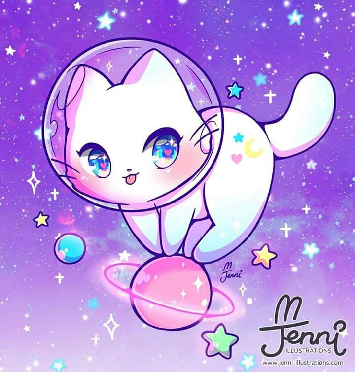 Cat wallpaper | Cute animal drawings kawaii, Cute kawaii drawings ...