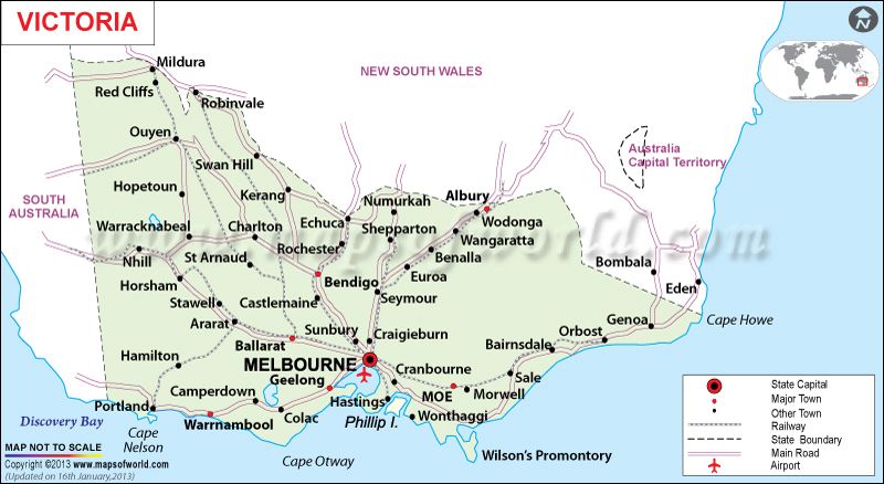 Things to do in #Victoria #Australia in #winter | Map of victoria ...