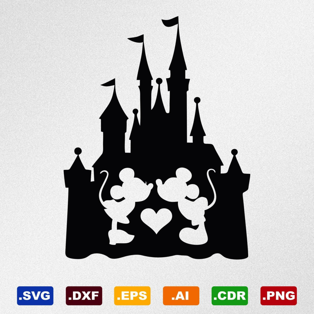 Disney Castle SVG Files For Silhouette, Files For Cricut, SVG, DXF, EPS ...