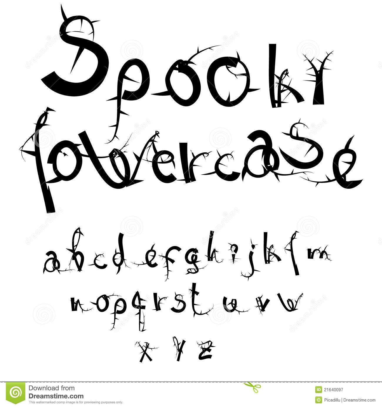 Creepy Halloween Alphabet