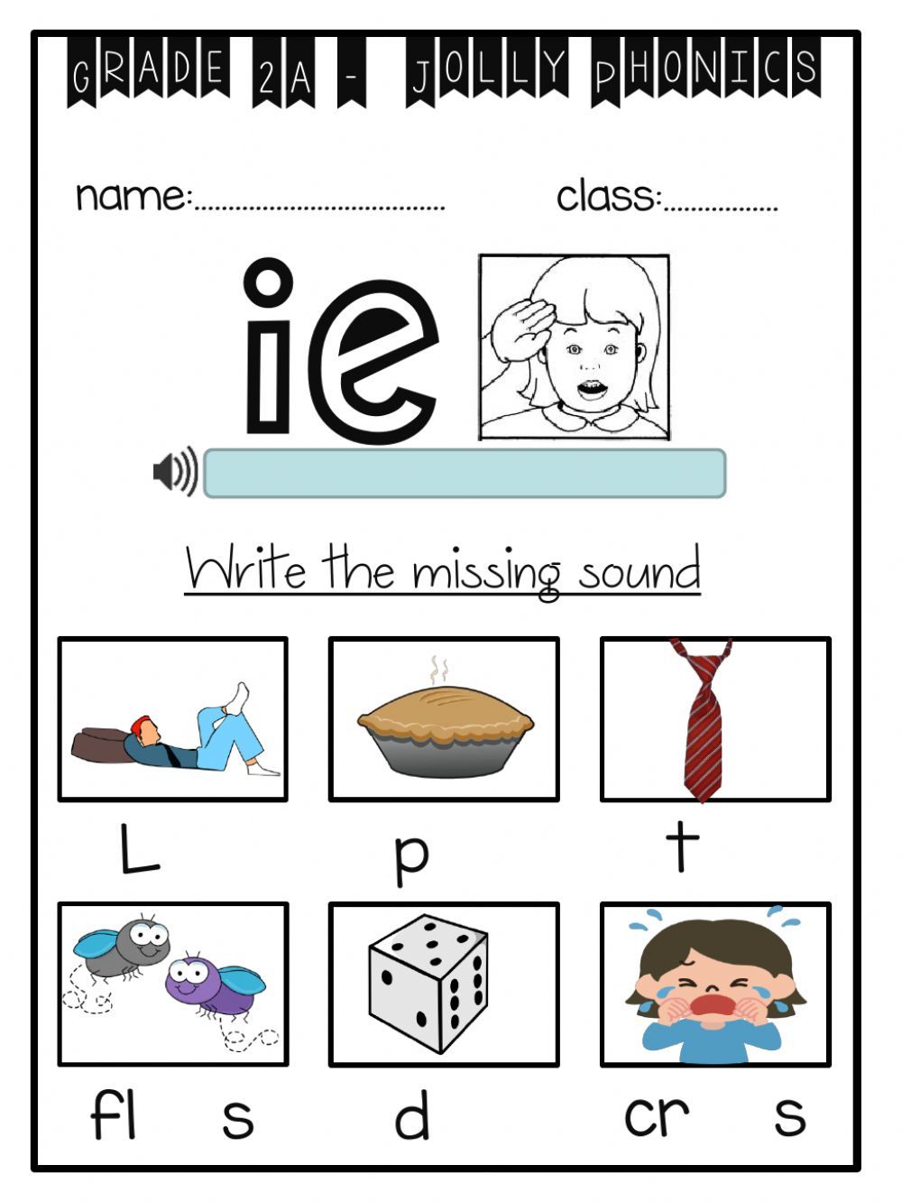 the missing sound worksheet with pictures and words to help students ...