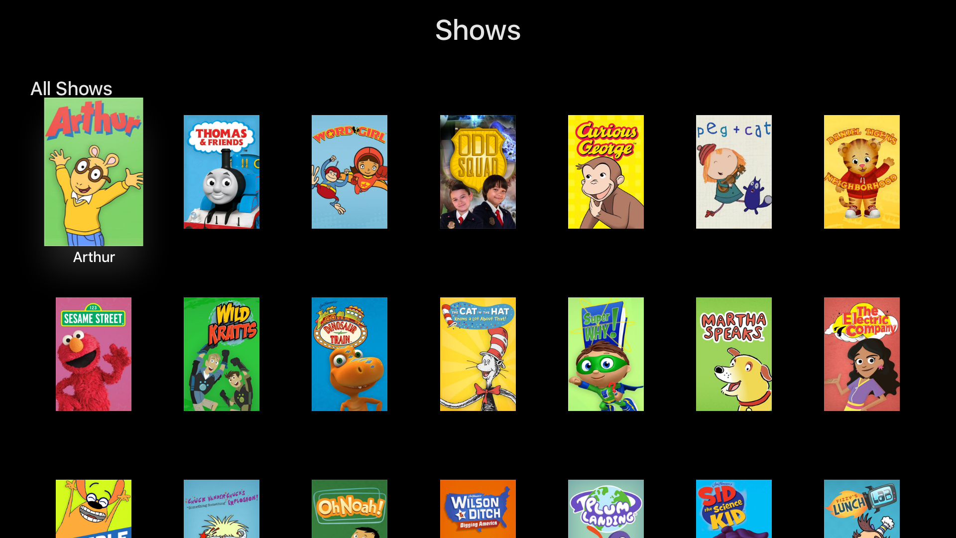 PBS Kids Educational TV Shows