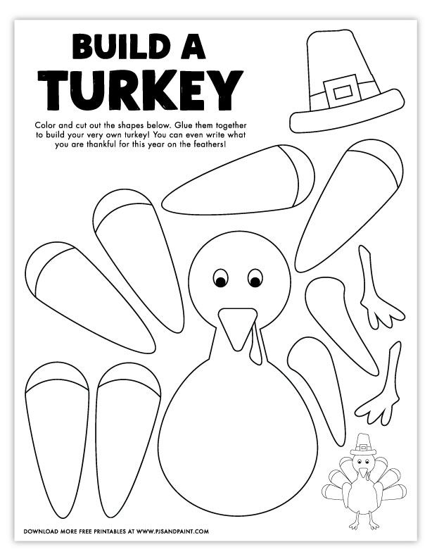 25 free printable turkey templates – Artofit