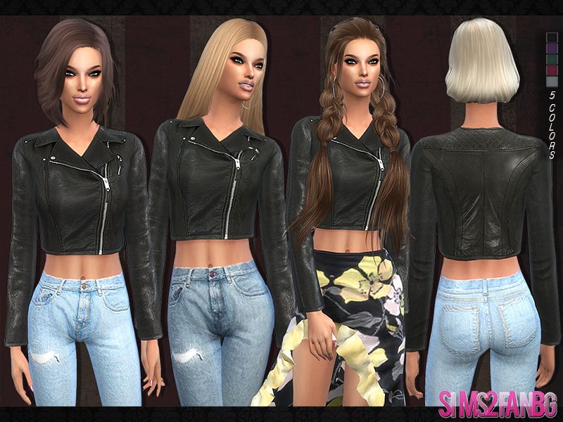 Sims 4 Leather Jacket Female CC