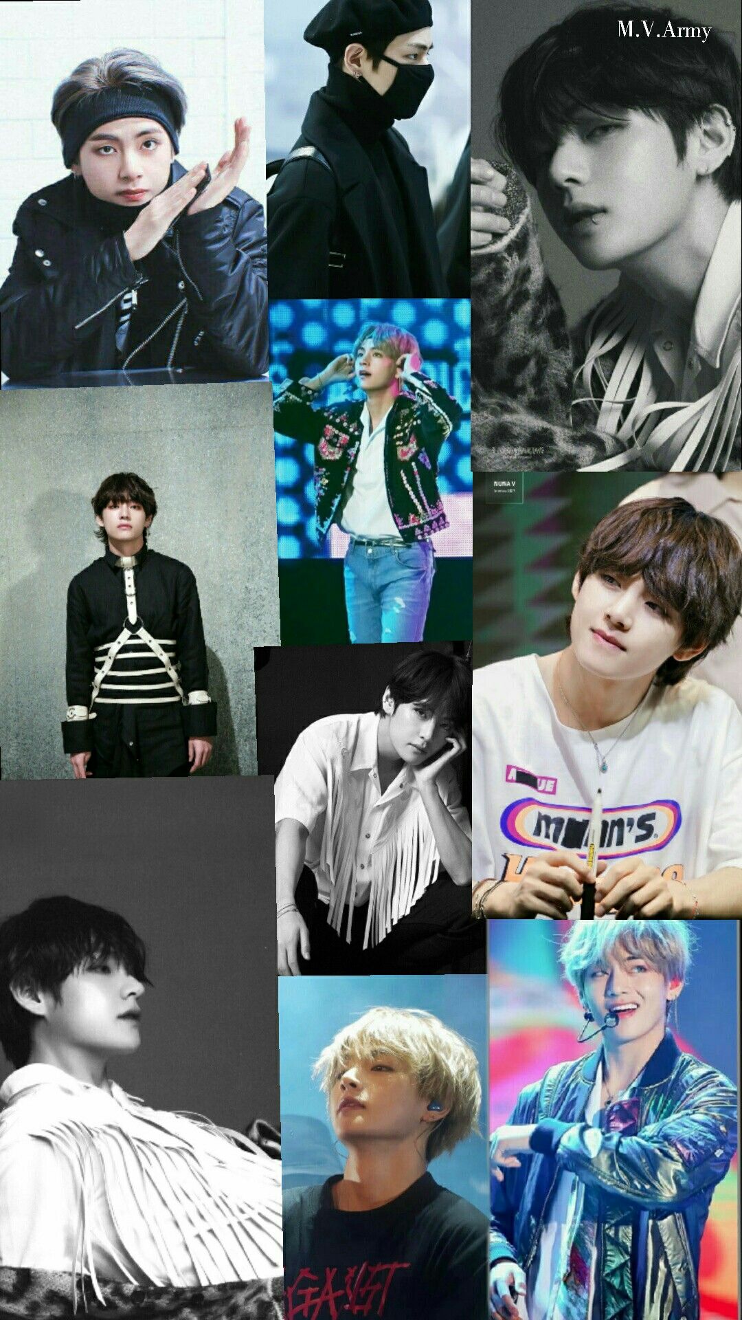 BTS V Collage Wallpaper