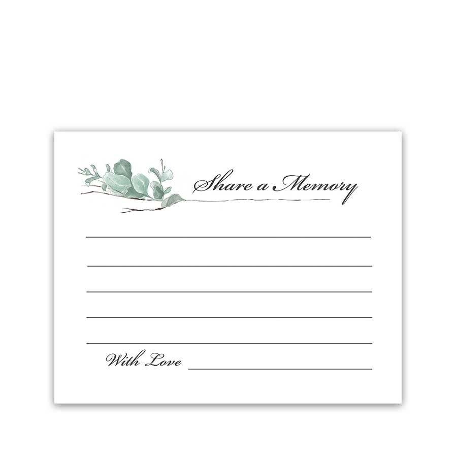 Printable Memory Cards For Funeral - Printable Templates Web2